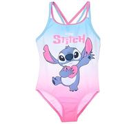 Disney Stitch Badeanzug Mädchen, Lilo und Stitch Badebikini Badebekleidung, schnell trocknend, bequem (Blau, 152)