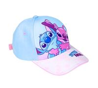 Disney Stitch Baseball Cap für Mädchen, Sommermütze für Kinder mit Stitch und Angel Hut, Geschenk für Mädchen (DE/NL/SE/PL, Numerisch, 53, Rosa)