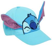 Disney Stitch Baseballkappe für Kinder, Jungen, Mädchen, 3D-Ohren, Lilo & Stitch-Sommer-Sonnenhut, Blau, Einheitsgröße