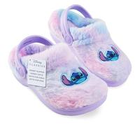 Disney Stitch Clogs Hausschuhe Kinder Mädchen & Teenager, 28-37, Flauschige Winter Pantoffeln Gefüttert, Geschenk Idee (29 EU, Lila)