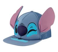 Disney Stitch Dad Hat Erwachsene Baumwolle Baseball Cap mit gebogener Krempe, Blaue 3D-Ohren, Einheitsgre