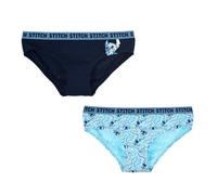 Disney Stitch Damen Unterhosen, 2er-Pack Slips, Weiche Stretch-Baumwolle, Klassische Höschen, Unterwäsche Damen | Größe XL
