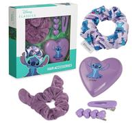 Disney Stitch Haarschmuck Set Mädchen Teens, Haarspangen, Haargummis, Klappbürste Beauty-Haarset - Geschenke für Sie
