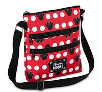 Disney Stitch Handtasche Mädchen Teenager Damentaschen Umhängetasche, Handtasche mit Reißverschluss & Verstellbarem Gurt (Minnie Mouse, 25x22x2cm)