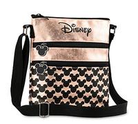 Disney Stitch Handtasche Mädchen Teenager Damentaschen Umhängetasche, Handtasche mit Reißverschluss & Verstellbarem Gurt (Mickey Mouse, 25x22x2cm)