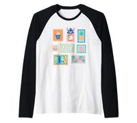 Disney Stitch Hawai'i Summer Stamps Tropical Beach Vacation Raglan