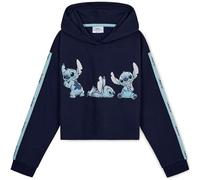 Disney Stitch Kapuzenpullover Mädchen Cropped Hoodie Kinder Teenager 7-14 Jahre - Hoodie Mädchen Geschenke (11-12 Jahre, Marineblau)