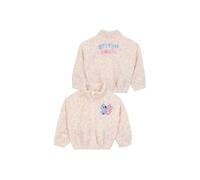 Disney Stitch Jacke | Mädchen Jacke | Fleecejacke Kinder | Stitch Und Angel Jacken Für Mädchen | Elfenbein 156