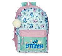 Disney Stitch Just Chill Rucksack, anpassbar, tragbar, 31,5 x 45 x 15 cm, Polyester, von Joumma Bags, blau, Talla única, Anpassbarer Rucksack