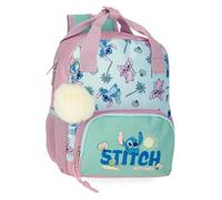 Disney Stitch Just Chill Rucksack für die Vorschule, Grün, 23 x 28 x 10 cm, Polyester von Joumma Bags, grün, Talla única, Vorschulrucksack