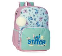Disney Stitch Just Chill Schulrucksack, anpassbar an Trolley, Blau, 30 x 38 x 12 cm, Polyester von Joumma Bags, blau, Talla única, Schulrucksack, anpassbar an Trolley