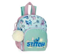 Disney Stitch Just Chill Schulrucksack, Grün, 19 x 24 x 10 cm, Polyester von Joumma Bags, grün, Talla única, Schulrucksack