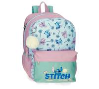 Disney Stitch Just Chill Schulrucksack, tragbar, 39,6 cm (15,6 Zoll), Grün, 31 x 44 x 15 cm, Polyester, von Joumma Bags, grün, Talla única, Schulrucksack