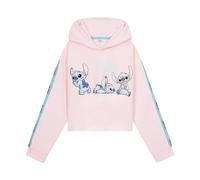 Disney Stitch Kapuzenpullover Mädchen Cropped Hoodie Kinder Teenager 7-14 Jahre - Hoodie Mädchen Geschenke (11-12 Jahre, Staubige Koralle)