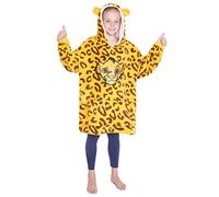 Disney Stitch Kapuzenpullover Mädchen, Übergroße Hoodie Decke Kinder mit Sherpa-Kapuze und Kängurutasche One Size (Senf)