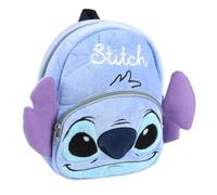 Disney Stitch Kinder-Rucksack mit 3D-Ohren, Kindergartentasche, Mehrere Fächer (Blau 2)