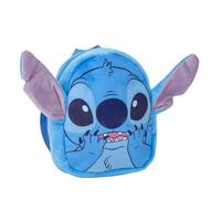 Disney Stitch Kinder-Rucksack mit 3D-Ohren, Kindergartentasche, Mehrere Fächer (Blau 3)