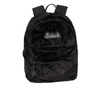 Freizeitrucksack COOLPACK "Big, Stitch, Fluffy", Kinder, Gr. B/H/T: 34cm x 40cm x 17cm, stitch schwarz, Plüsch, Polyester, Rucksäcke Freizeitrucksack (90201535-0) stitch schwarz