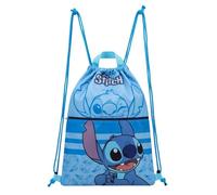Disney Stitch Kinder Turnbeutel, Kordelzug Schwimmtasche, Gym Bag, Sporttasche - Geschenke für Kinder, Schwimmbeutel, verschiedene Größen (Blau-Blau)