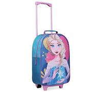 Disney Stitch Kinderkoffer Mädchen Jungen - Trolley Handgepäck Reisekoffer Kinder mit Rollen Kabine Tasche für Urlaub Offizielle Stitch Fanartikel - 47x30x17cm (Blau ELSA)