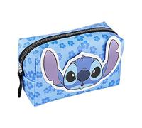 Disney Stitch Kulturbeutel, Mehreren Fächern, Verschiedene Größen, Reisetasche, Stitch Beauty Set, Geschenk für Mädchen, Frauen und Teenager (Hellblau)