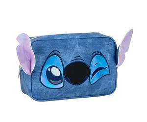 Disney Stitch Kulturbeutel mit Reißverschluss - Stitch Kosmetiktasche mit 3D Ohren - Kosmetiktasche und Reise für Kinder und Disney Fans