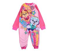 Disney Stitch & Lilo oder PAW Patrol Skye Mädchen Jumpsuit Einteiler aus Fleece Schlafoveralls Onesie Kuschelanzug 3-8 Jahre Nachtwäsche (DE/NL/SE/PL, Numerisch, 110, 128, Regular, Rosa)