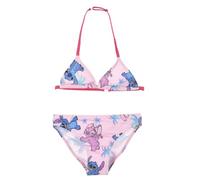 Disney Stitch Mädchen Bikini, Motiv Stitch und Engel Zweiteiliger Badeanzug, Kinder Badeanzug, Größe 12 Jahre, Rosa