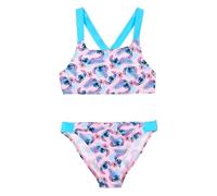 Disney Stitch Mädchen Bikini, Sommer Zweiteiliger Badeanzug für Kinder und Teenager, Größen 6 bis 12 Jahre (DE/NL/SE/PL, Alter, 12 Jahre, Regular, Rosa)
