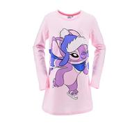Disney Stitch Mädchen Nachthemd, Langes Nachthemd aus Weicher Baumwolle, Geschenk für Teenager, Größen 10 bis 16 Jahre (Rosa, 14 Jahre)