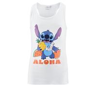 Disney Stitch Mädchen T-Shirt, 'Aloha' Design Kurzarm T-Shirt aus Weicher Baumwolle, Größe 16 Jahre | Weiß
