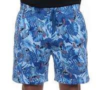 Disney Stitch Mickey Herren-Pyjama-Shorts mit Allover-Print, Blau, Stitch, XL