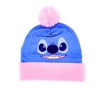 Disney Stitch Mütze für Mädchen, Wintermütze für Mädchen, Hut Mütze, Bommelmütze, Winteraccessoires für Kinder