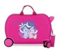 Disney Joumma liebenswerter Stitch-Koffer für Kinder, Rosa, 45 x 31 x 20 cm, starr, 1,8 kg, 1,8 kg, 27,9 l, Handgepäck, Rosa, Talla única, Kinderkoffer