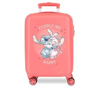 Disney Stitch Naughty Make a Face Blauer Kinderkoffer 50x38x20 cm Starres ABS Seitliches Zahlenschloss 34L 1,8 kg 4 Doppelrollen Handgepäck
