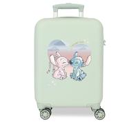 Disney Stitch Naughty Make a Face Blauer Kinderkoffer 50x38x20 cm Starres ABS Seitliches Zahlenschloss 34L 1,8 kg 4 Doppelrollen Handgepäck