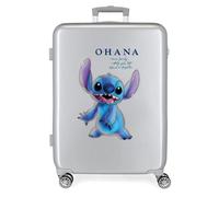 Disney Stitch Naughty Make a Face Blauer Kinderkoffer 50x38x20 cm Starres ABS Seitliches Zahlenschloss 34L 1,8 kg 4 Doppelrollen Handgepäck