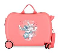 Disney Stitch Naughty Make a Face Blauer Kinderkoffer 50x38x20 cm Starres ABS Seitliches Zahlenschloss 34L 1,8 kg 4 Doppelrollen Handgepäck