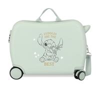 Disney Stitch Naughty Make a Face Blauer Kinderkoffer 50x38x20 cm Starres ABS Seitliches Zahlenschloss 34L 1,8 kg 4 Doppelrollen Handgepäck