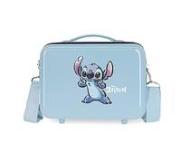 Disney Stitch Naughty Make a Face Kulturbeutel, anpassungsfähig, Blau, 29 x 21 x 15 cm, starres ABS, 9,14 l, 0,8 kg