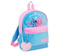Disney Stitch Plüsch-Rucksack für Kinder, Schultasche, Engel-Rucksack, 3D-Lunch-Büchertasche, blau, Einheitsgröße, Rucksack