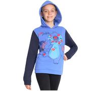 Disney Stitch Pullover Mädchen, Warm, Weich & Trendy, Hoodie Kapuzenpullover für Kinder, Geschenke für Mädchen (Blau/Schwarz Stitch, 13-14 Jahre)