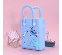 Disney Stitch Serie Angel Mini Tragetasche mit charmanten Cartoon-Design, multifunktionale tragbare Einkaufstasche, Strandtasche, geeignet für Alltag,