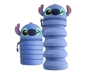 Disney Stitch - Silikon Federmäppchen, ausziehbar