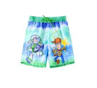 Disney Stitch Spiderman Cars Winnie Toy Story Jungen Badehose, LSF 50 + Badeshorts, Kompressionsfutter, schnelltrocknend und Taschen, 2-13 Jahre, Toy Story Buzz Woody-turquoise, 4-5 Jahre