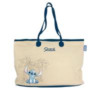 Disney Stitch Strandtasche, Reisetasche, Einkaufstasche, Umhängetasche aus Baumwolle, Geschenk für Frauen und Jugendliche
