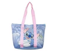 Disney Stitch Strandtasche, Reisetasche, Umhängetasche, Einkaufstasche Stitch Ohana Design, Geschenk für Frauen und Jugendliche (Rosa)
