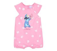 Disney Stitch T-Shirt und Shorts für Babys Mädchen, Design 'Aloha' 2-Teiliges Pyjama-Set Baumwolle für Babys, Größen 6 bis 24 Monate (DE/NL/SE/PL, Alter, 18 Monate, Rosa)