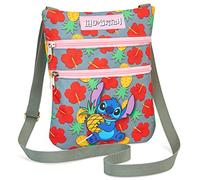 Disney Stitch Umhängetasche Mädchen & Teenager, Handtasche Mädchen mit verstellbarem Riemen, Crossbody Bag für Handy & Geldbörse, offiziell lizenziert - Multicolour