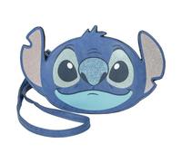 Disney Stitch Umhängetasche Handtasche für Jugendliche oder Erwachsene, Schultertasche aus Kunstleder, 26 cm, mit Reißverschluss und Ohren